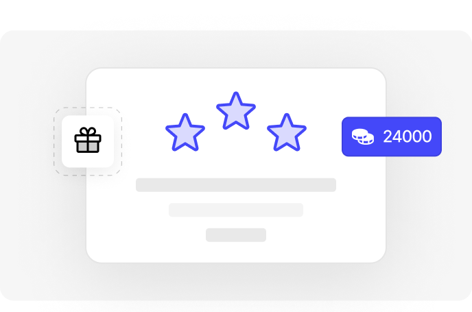 Reward clarifier with stars and points
